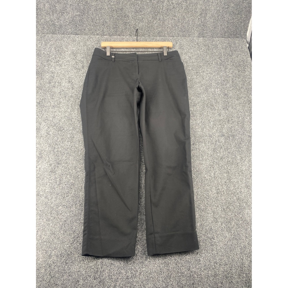 White House Black Market Perfect Form Slim Ankle Pants Womens 6R Black Workwear